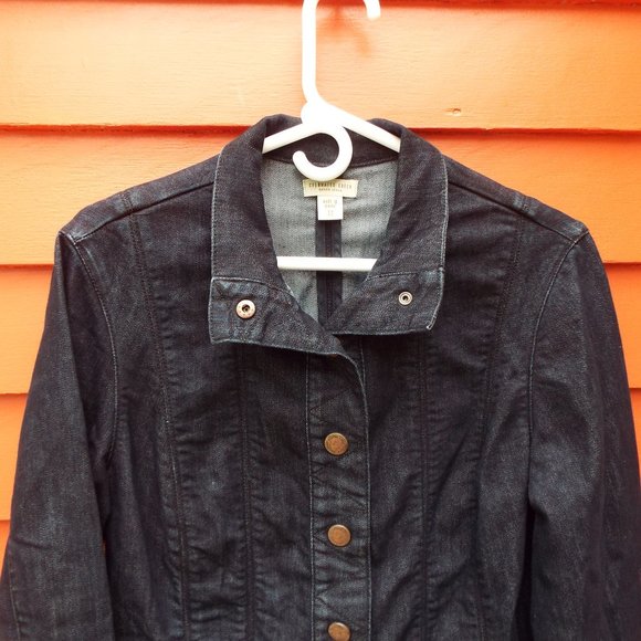 Coldwater Creek Dark Wash Denim Jean Jacket (EUC) - Picture 4 of 16